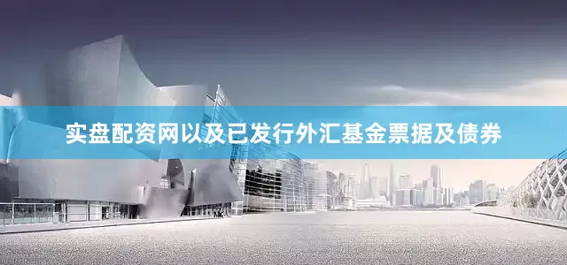 实盘配资网以及已发行外汇基金票据及债券